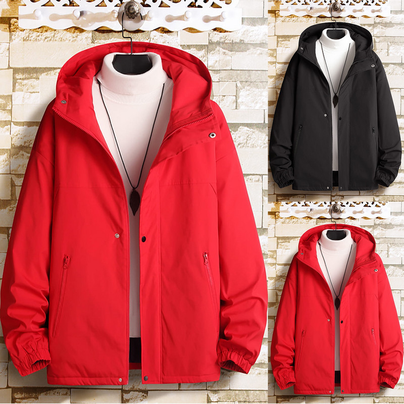 Χειμερινά Μπουφάν Ανδρικά Μπουφάν Λεπτό Χειμερινό Φθινοπωρινό Παλτό Χειμώνας Μακρυμάνικο Παλτό Πέτο Πέτο με Κουμπί Ανδρικό Αντιανεμικό