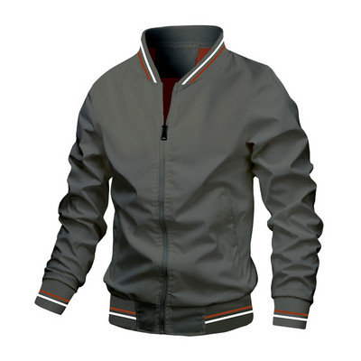 Meeste rõivad Meeste kampsunid Ilm vaba aeg Värv tõmblukk külmalt sobitatud varrukatega jakk Kapuutsiga taskuga pikk mantel Meeste sulejope