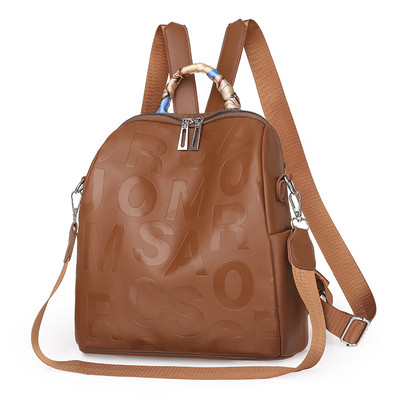 Νέα γυναικεία σακίδια πλάτης με κορδέλα σχεδιαστής υψηλής ποιότητας Μαλακό δέρμα με γράμματα πλάτης Τσάντα μάρκας Γυναικείες τσάντες ταξιδιού Τσάντες πλάτης Mochilas Mujer