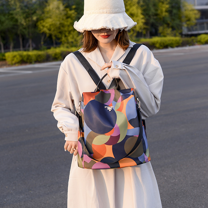 Divat lopásgátló női hátizsákok Híres márka Kiváló minőségű, vízálló Oxford női hátizsák nagy kapacitású női hátizsák