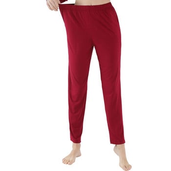 Fdfklak Νέο Φθινοπωρινό γυναικείο πάτο ύπνου Loose Pijama Lounge Pants 2XL-7XL Plus Size Fall Homewear Μαύρο/Γκρι νυχτερινό παντελόνι