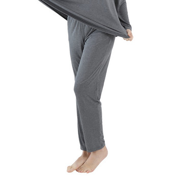 Fdfklak Νέο Φθινοπωρινό γυναικείο πάτο ύπνου Loose Pijama Lounge Pants 2XL-7XL Plus Size Fall Homewear Μαύρο/Γκρι νυχτερινό παντελόνι