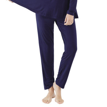 Fdfklak Νέο Φθινοπωρινό γυναικείο πάτο ύπνου Loose Pijama Lounge Pants 2XL-7XL Plus Size Fall Homewear Μαύρο/Γκρι νυχτερινό παντελόνι