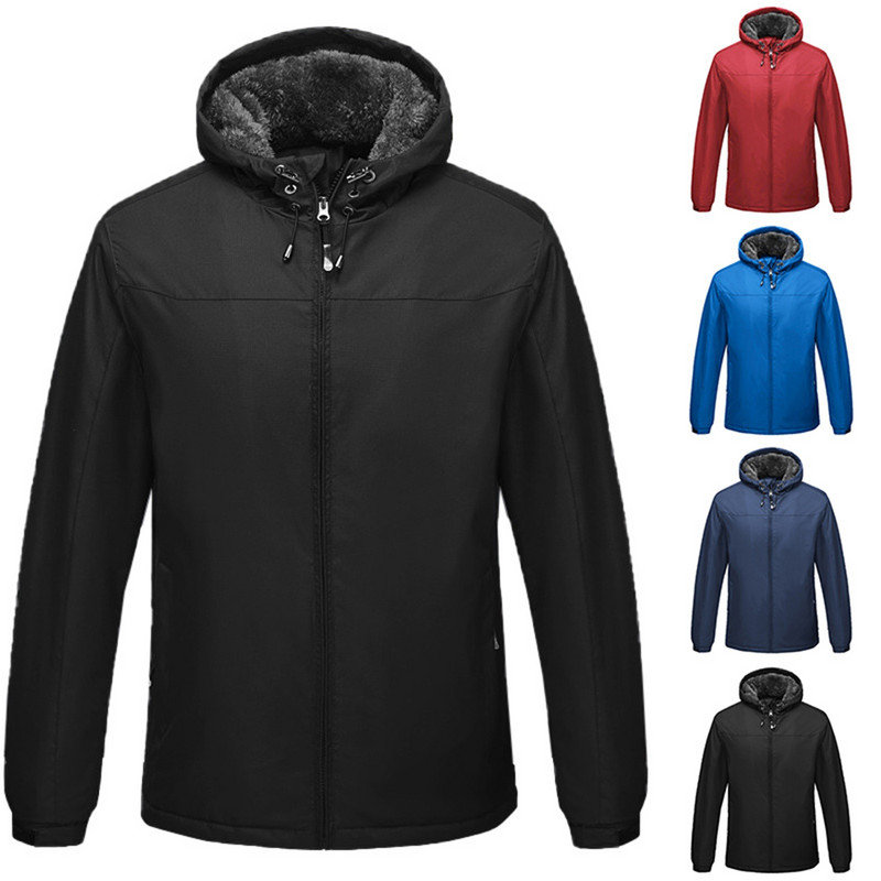 Νερό Χειμώνας για Ανδρικό Πουκάμισο Ανδρικό Μπουφάν με επένδυση από μαλλί φλις εξωτερικού χώρου Χοντρό χειμερινό πεζοπορικό ζεστό μπουφάν Ανδρικό ψηλό παλτό Μεγάλο