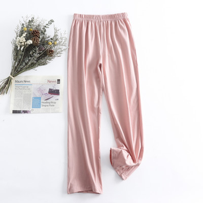 Άνετο πάτο ύπνου Βαμβακερό μονόχρωμο γυναικείο παντελόνι Άνοιξη Καλοκαίρι Φθινόπωρο Sleepwear Loose Casual Home Πυτζάμες Παντελόνι