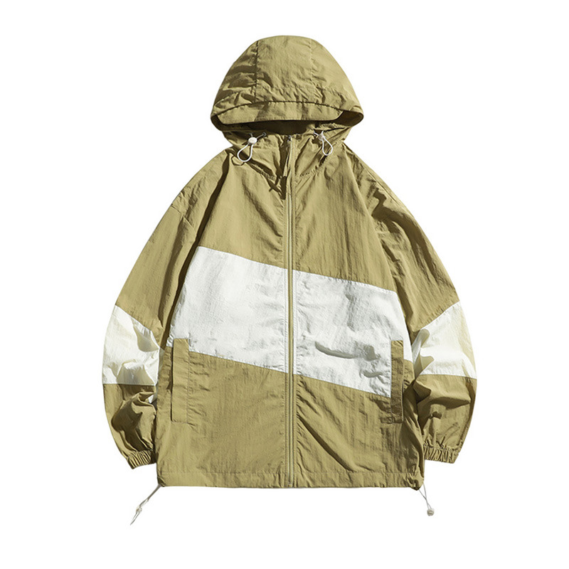 Meeste riietusmantel Meeste suvine meeste krae tuulekindel sügisene päikesekaitse vihmakindel õuespordile hingav jakid mantel