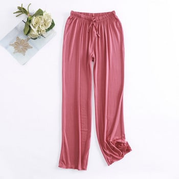 Νέα Πιτζάμα Παντελόνι Γυναικεία Lounge Wear Modal Cotton Sleep Bottoms Άνοιξη Φθινόπωρο Φαρδύ βολάν Home Παντελόνι Pantalones De Mujer