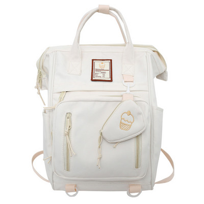 JULYCCINO Γυναικείο σακίδιο πολλαπλών χρήσεων με διπλό φερμουάρ Σχολικές τσάντες εφηβικών κοριτσιών Μαθητική τσάντα ώμου Laptop σακίδιο πλάτης Cute Mochila