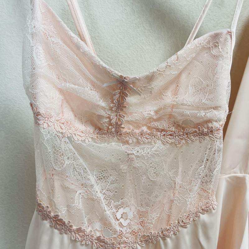 Set de halate pentru femeie de vară, 2 buc., haine de noapte, sexy, din dantela, cămașă de noapte, halat de baie, pentru femei, satin, acasă.