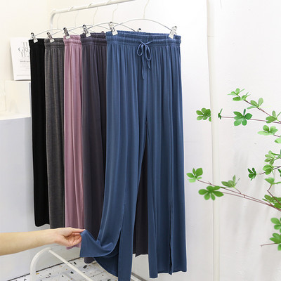 Fdfklak Patogios moteriškos namų kelnės Laisvos Modalinės Pavasario Vasaros Pižamos Kelnės Laisvalaikio suskeldintos plačios Kelnės Pantalones De Mujer