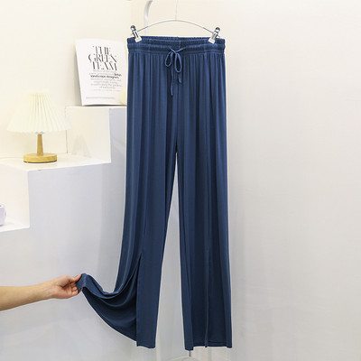 Fdfklak Pohodlné dámske domáce nohavice Voľné modálne jarné letné pyžamové nohavice Ležérne nohavice so širokými nohavicami Pantalones De Mujer