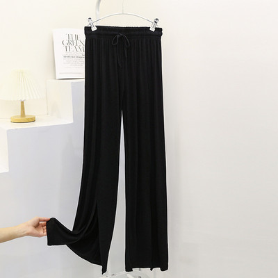 Fdfklak Pohodlné dámske domáce nohavice Voľné modálne jarné letné pyžamové nohavice Ležérne nohavice so širokými nohavicami Pantalones De Mujer