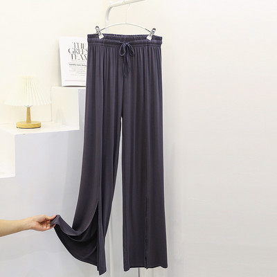 Fdfklak Pohodlné dámske domáce nohavice Voľné modálne jarné letné pyžamové nohavice Ležérne nohavice so širokými nohavicami Pantalones De Mujer