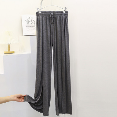 Fdfklak Pohodlné dámske domáce nohavice Voľné modálne jarné letné pyžamové nohavice Ležérne nohavice so širokými nohavicami Pantalones De Mujer