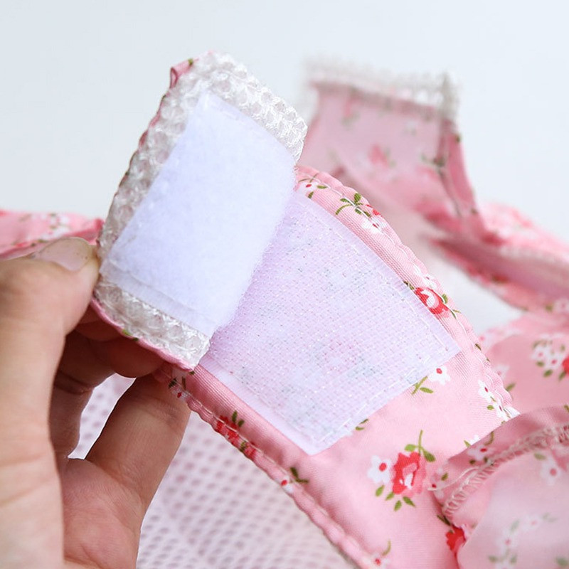 Lemmikloomarakmete jalutusrihma komplekt väikesele koerale Reguleeritavad lillelised kutsikarakmed Vest Bulldog Chihuahua õues käimise pliivõrkrakmed