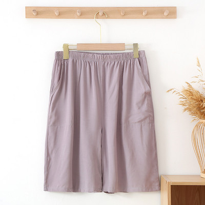 XL-3XL Liela izmēra pidžamas bikses sievietēm Kokvilnas pusgarās naktsveļa nakts apģērba bikses brīvas ērtas dāmu mājas pantalones