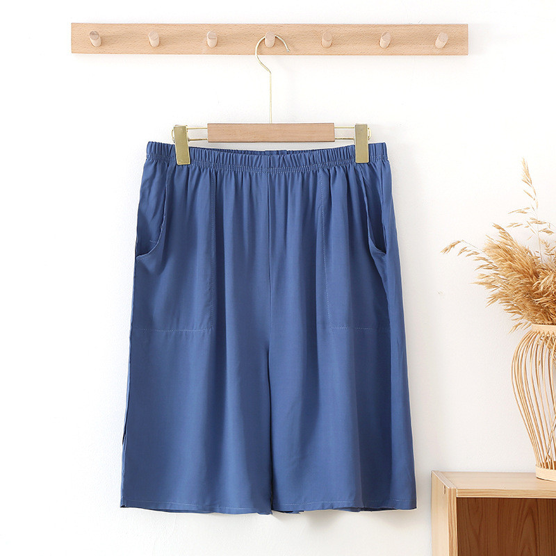 XL-3XL Pantaloni de pijama mărimi mari pentru femei, din bumbac, pe jumătate de lungime, pentru noapte, pantaloni largi, confortabili, pentru acasă