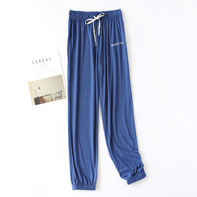 Fdfklak Autumun Pantaloni noi de acasă pentru femei Pantaloni largi în modal Îmbrăcăminte de lounge Pantaloni de dormit casual Lenjerie de noapte Îmbrăcăminte de noapte M-XXL