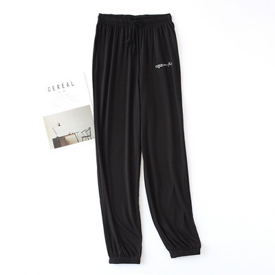 Fdfklak Autumun Pantaloni noi de acasă pentru femei Pantaloni largi în modal Îmbrăcăminte de lounge Pantaloni de dormit casual Lenjerie de noapte Îmbrăcăminte de noapte M-XXL