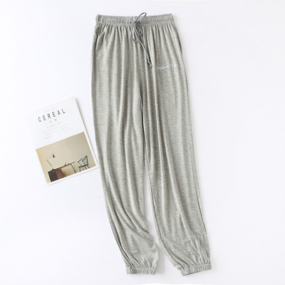 Fdfklak Autumun Pantaloni noi de acasă pentru femei Pantaloni largi în modal Îmbrăcăminte de lounge Pantaloni de dormit casual Lenjerie de noapte Îmbrăcăminte de noapte M-XXL