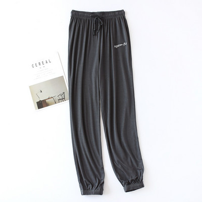 Fdfklak Autumun Pantaloni noi de acasă pentru femei Pantaloni largi în modal Îmbrăcăminte de lounge Pantaloni de dormit casual Lenjerie de noapte Îmbrăcăminte de noapte M-XXL