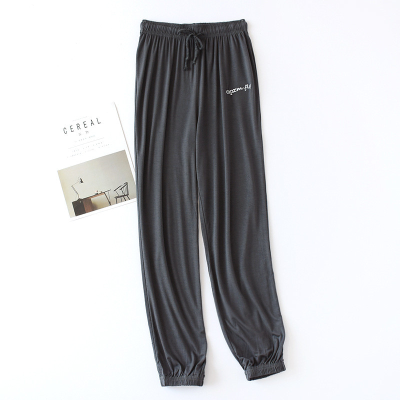 Fdfklak Autumun Pantaloni noi de acasă pentru femei Pantaloni largi în modal Îmbrăcăminte de lounge Pantaloni de dormit casual Lenjerie de noapte Îmbrăcăminte de noapte M-XXL