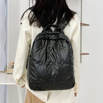 Модна пухена раница Космически памучни раници Луксозна дамска чанта през рамо за тийнейджъри Ученическа чанта за ново момиче