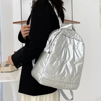 Fashion Down Backpack Space βαμβακερά σακίδια πλάτης Πολυτελής γυναικεία τσάντα ώμου για εφήβους Μαθητική τσάντα Νέα ημερήσια τσάντα ταξιδιού για κορίτσια