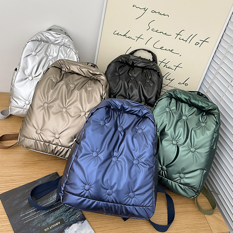 Fashion Down Backpack Space βαμβακερά σακίδια πλάτης Πολυτελής γυναικεία τσάντα ώμου για εφήβους Μαθητική τσάντα Νέα ημερήσια τσάντα ταξιδιού για κορίτσια