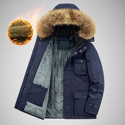 Talvine uus meeste h puuvillane jope keskmise pikkusega paksud talvejoped meestele puhvis mantel meestele soojad mantlid meestele