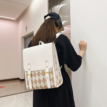Γρήγορη αποστολή αποστολής κορίτσι τσάντα σακίδιο ρετρό ευέλικτη μεγάλη χωρητικότητα Σχολική τσάντα υπολογιστή Τσάντα σε στυλ Κορέας Χονδρική