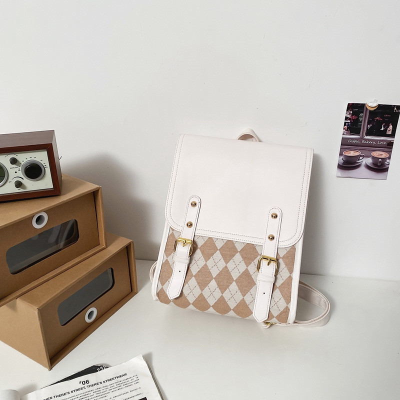 Γρήγορη αποστολή αποστολής κορίτσι τσάντα σακίδιο ρετρό ευέλικτη μεγάλη χωρητικότητα Σχολική τσάντα υπολογιστή Τσάντα σε στυλ Κορέας Χονδρική