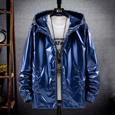 Χειμερινά μπουφάν για άνδρες παλτό Olive Drab Men Bright Pocket Μοντέρνο μπουφάν με φερμουάρ Πρόσωπο Λεπτό παλτό Ζακέτα Ανδρικό αυτοκίνητο