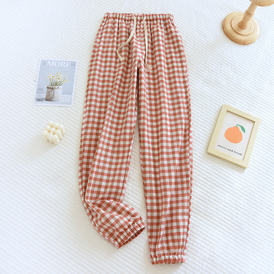 Ζευγάρι καρό παντελόνι πιτζάμα πολλαπλών χρωμάτων Βαμβακερό παντελόνι για την άνοιξη και το καλοκαίρι Λεπτό 3xl Φαρδύ ανδρικό και γυναικείο παντελόνι για το σπίτι