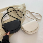 Γυναικεία τσάντα Half Moon με 2 λουράκια Fashion Τσάντα ώμου Ρυθμιζόμενη τσάντα PU Tote Ευέλικτη τσάντα τσάντα γνωριμιών