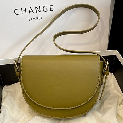 Γυναικεία τσάντα Half Moon με 2 λουράκια Fashion Τσάντα ώμου Ρυθμιζόμενη τσάντα PU Tote Ευέλικτη τσάντα τσάντα γνωριμιών