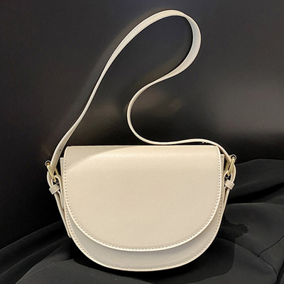 Γυναικεία τσάντα Half Moon με 2 λουράκια Fashion Τσάντα ώμου Ρυθμιζόμενη τσάντα PU Tote Ευέλικτη τσάντα τσάντα γνωριμιών