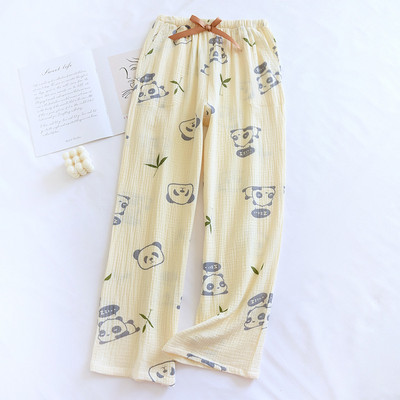 Naiste suvised puuvillased vabaaja magamispüksid Konditsioneeriga püksid õhukesed kevadised ja sügisesed sirged naiste magamispüksid