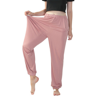 Dámske pyžamové nohavice s vysokým pásom, elastické a dlhé, plus size, na tanec, ležérne, s vysokým pásom, 7xl, 6xl, 5xl