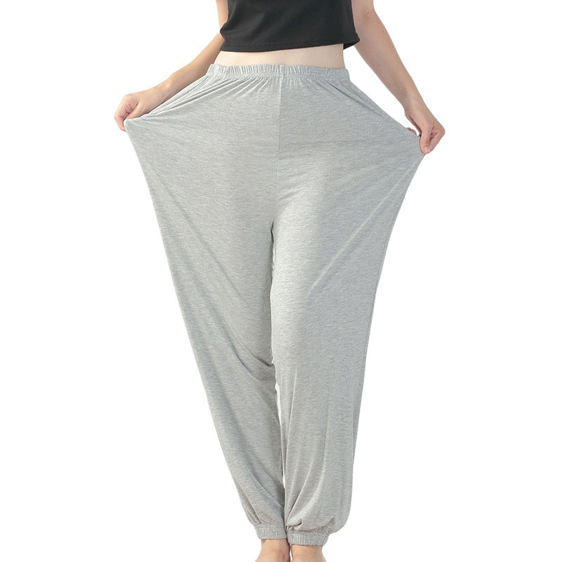 Dámske pyžamové nohavice s vysokým pásom, elastické a dlhé, plus size, na tanec, ležérne, s vysokým pásom, 7xl, 6xl, 5xl