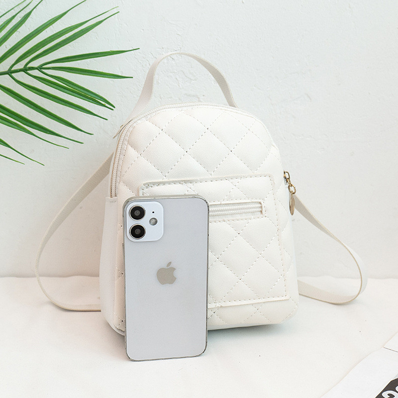 Naiste õlakott vabaaja telefonikott Mochila koolikott Tikitud väikesed seljakotid naistele PU nahast сумка рюкзак женская