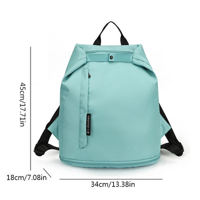 Γυναικείο σακίδιο πλάτης γυμναστικής Υγρό και στεγνό διαχωριστικό τσάντα γυμναστικής μεγάλης χωρητικότητας Ανεξάρτητη αποθήκη παπουτσιών Πολυλειτουργική αθλητική κολύμβηση