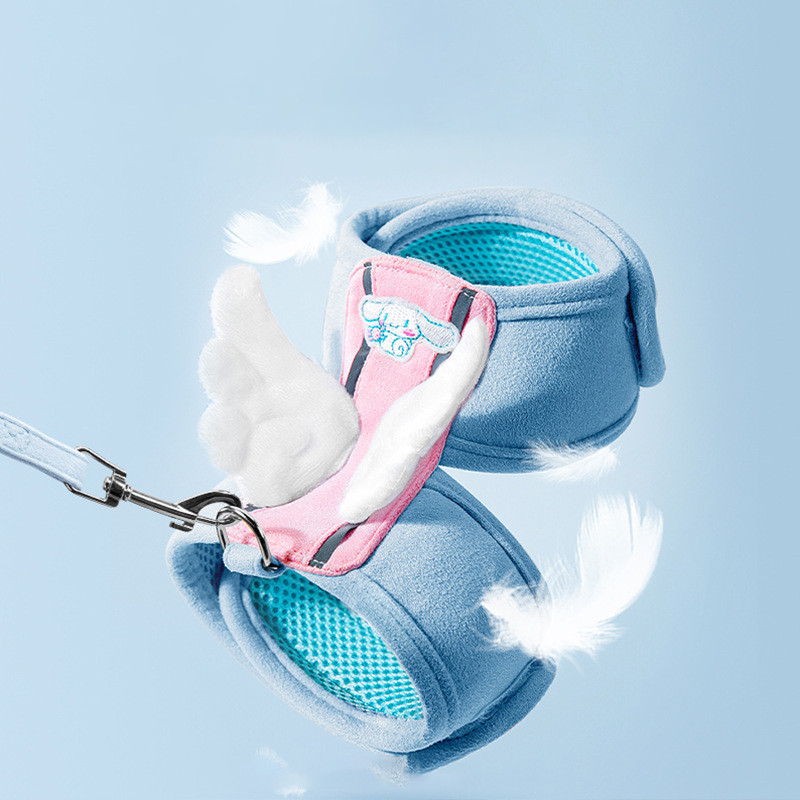 Σετ λουριών και λουριών γάτας-Αξιολάτρευτα λουριά και λουριά για σκύλους κατοικίδιων ζώων με αξεσουάρ σκύλου για σκύλους για κουτάβι φτερό αγγέλου