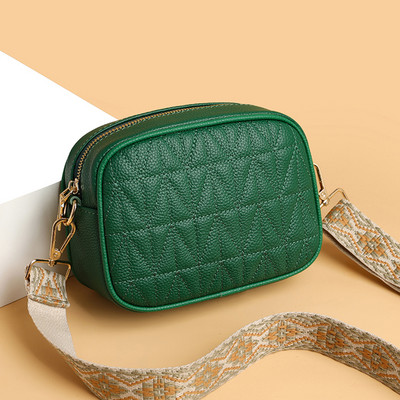 Γυναικεία τσάντα κινητού τηλεφώνου καπιτονέ τσάντα χιαστί Μοντέρνα ρετρό τσάντα κάμερας Πορτοφόλι τσάντα με πλατύ ρυθμιζόμενο λουράκι