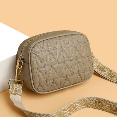 Γυναικεία τσάντα κινητού τηλεφώνου καπιτονέ τσάντα χιαστί Μοντέρνα ρετρό τσάντα κάμερας Πορτοφόλι τσάντα με πλατύ ρυθμιζόμενο λουράκι