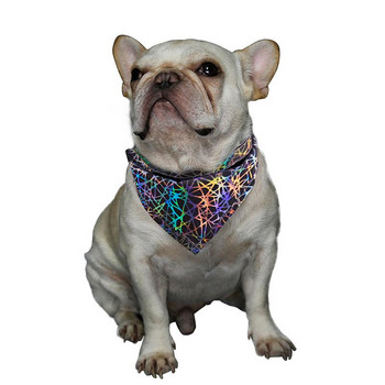Светлоотразителни бандани за кучета Миещи се триъгълни шалове за домашни любимци Регулируеми обратими аксесоари за домашни любимци за котки Кучета Кученца