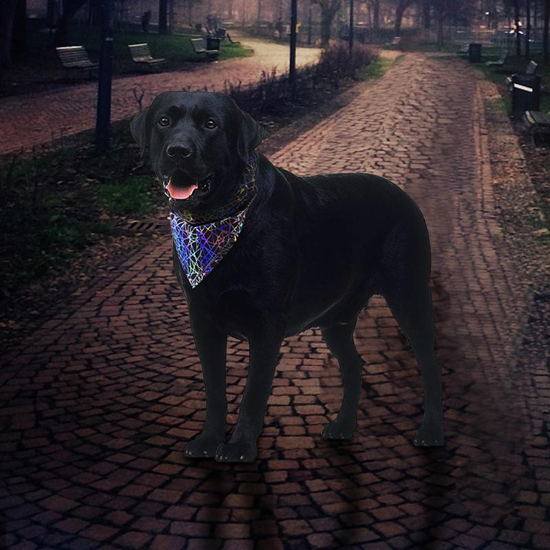 Ανακλαστικές μπαντάνες σκύλων πλενόμενο τριγωνικό μαντίλι για κατοικίδια Ρυθμιζόμενα αναστρέψιμα αξεσουάρ κατοικίδιων για γάτες σκύλους κουτάβια