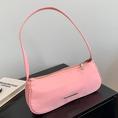 Γυναικεία τσάντα τσάντα αναψυχής Μεγάλης χωρητικότητας συμπαγής τσάντα ώμου ταξιδιού Nylon τσάντες μασχάλης για ραντεβού Αγορές Καθημερινή χρήση