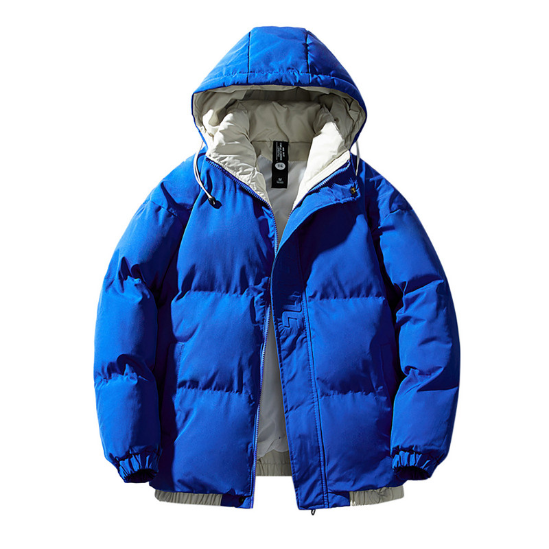 Jachetă de iarnă pentru bărbați Jachetă ocazională cu glugă, rezistentă la vânt, caldă, îngroșată Jachete ușoare căptușite pentru bărbați мужская зимняя куртка