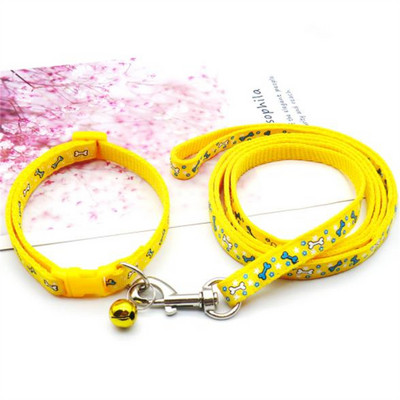 Μόδα κολάρο κατοικίδιων ζώων Σχοινί έλξης Κοκκάλια Μοτίβο Χαριτωμένα ρυθμιζόμενα κολάρα για σκύλους γάτα κουτάβι γατάκι DIY Αξεσουάρ για κατοικίδια